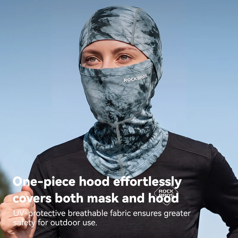 ROCKBROS Winter Set: Sturmhaube Merinowolle & ThermoGrip Fahrradhandschuhe Lang