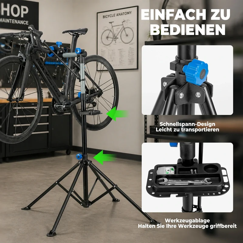 Fahrradmontageständer Fahrräder Reparaturständer 30 KG Belastbar