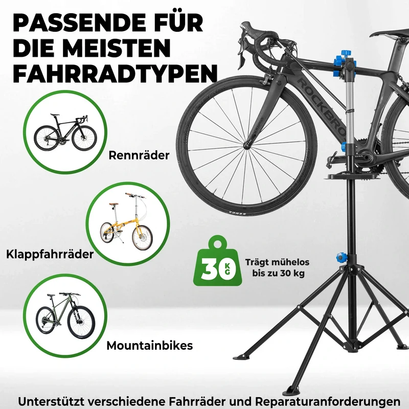 Fahrradmontageständer Fahrräder Reparaturständer 30 KG Belastbar