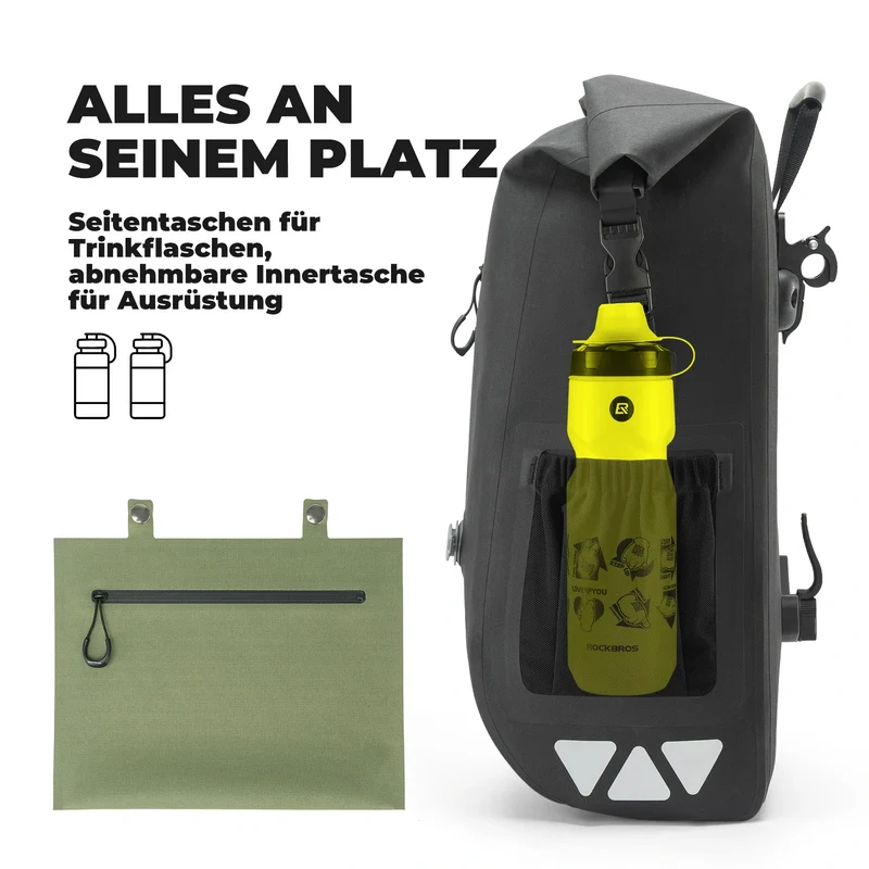 Road to Sky Gepäckträgertasche Wasserdicht Fahrradtasche für Gepäckträger