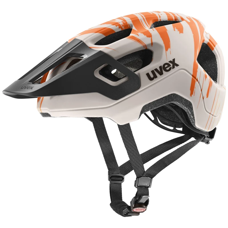 Uvex react jr. warm grey-orange matt