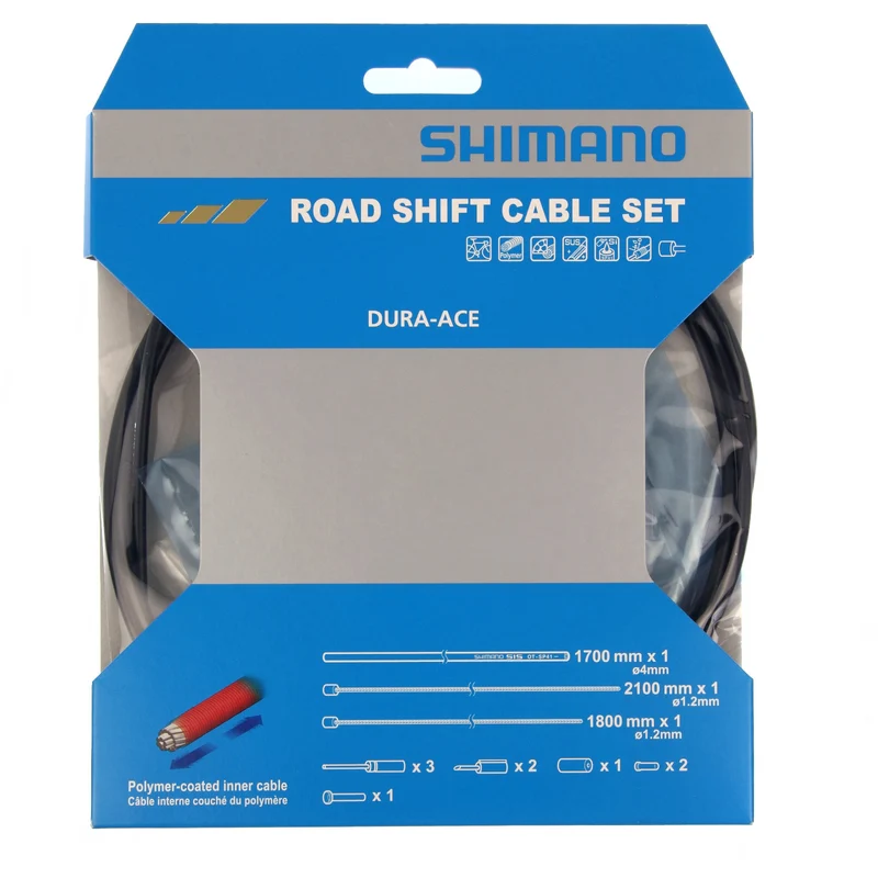 Shimano Dura-Ace Polymer Coated Inners Bike Inner & Outer Cable Set
