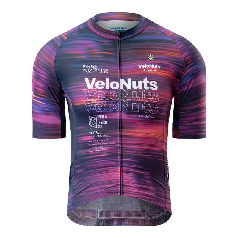Velonuts Extra Short Herren Radtrikot Kurzarm Lila