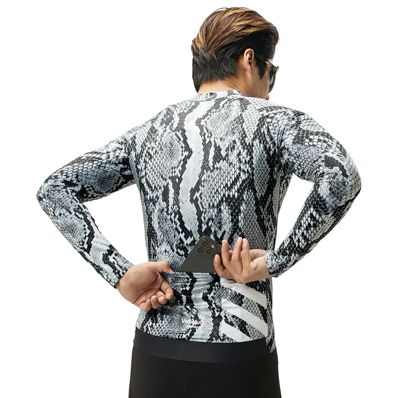 Velonuts SORA SERIES Herren Radtrikot Langarm „Drachenhaut“