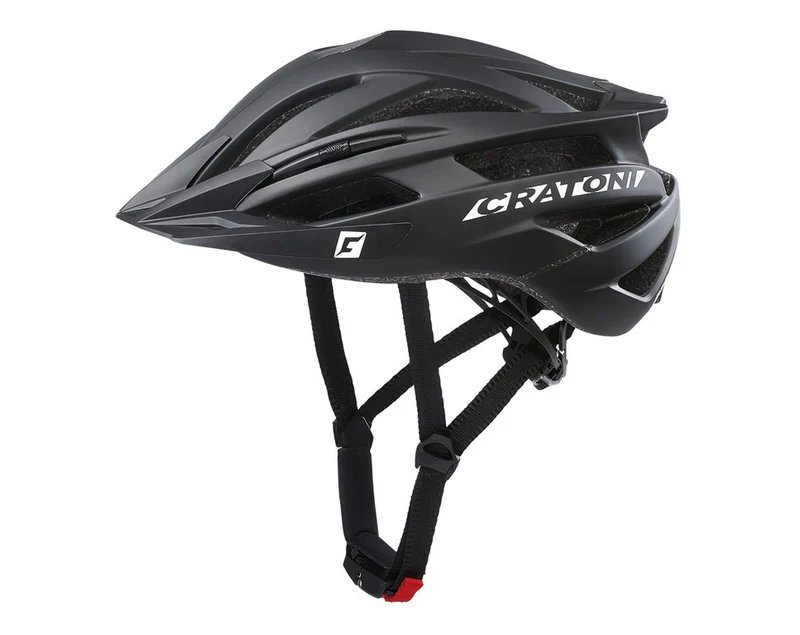 Cratoni Fahrradhelm Agravic (MTB) schwarz matt, Gr. S/M (54-58cm)
