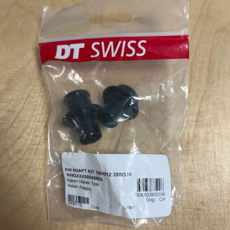DT Swiss Front Wheel Conversion Kit for 350 Hubs 15mm to 12mm Bike Wheel Spare Part