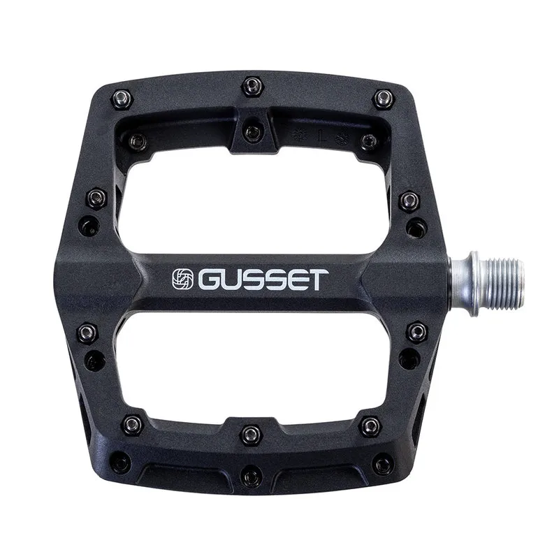 Gusset Slim Jim Nylon 9/16 Inch Platform Bike Pedals Black