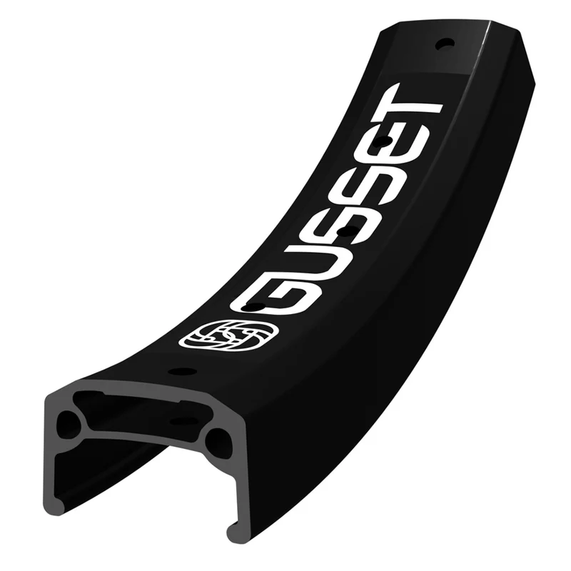 Gusset Black Dog 20 Inch BMX Bike Wheel Rim
