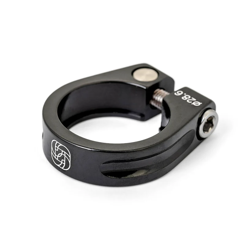 Gusset Clench Black 28.6mm Bike Seat Clamp