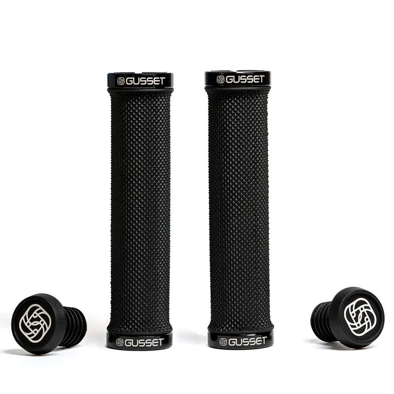 Gusset Double File Lock-On Firm Bike Handlebar Grips