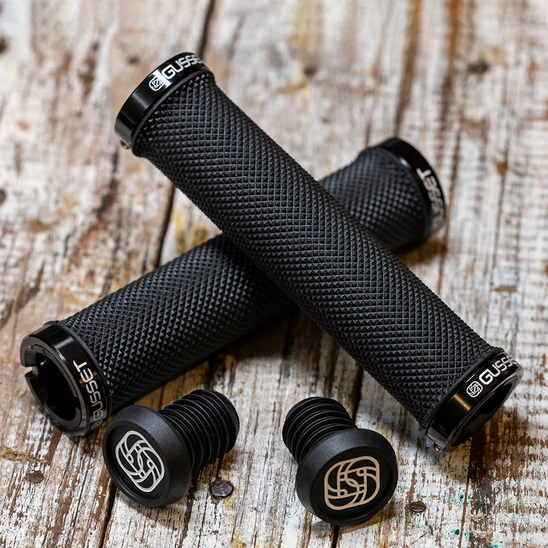 Gusset Double File Lock-On Firm Bike Handlebar Grips