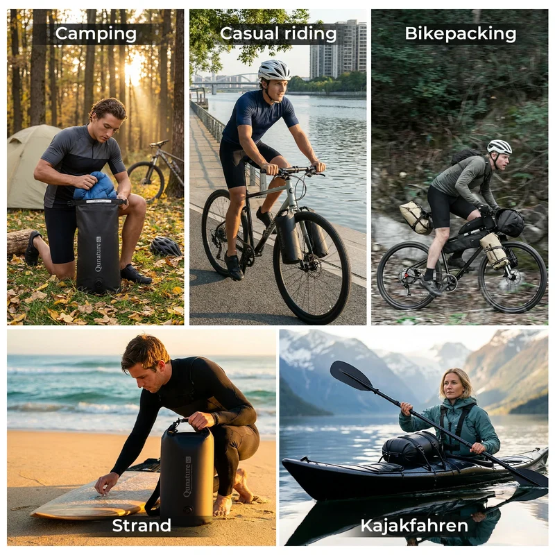 Qunature Bikepacking Fahrradtasche 6L Schnellwechsel Wasserdichte Gabeltasche