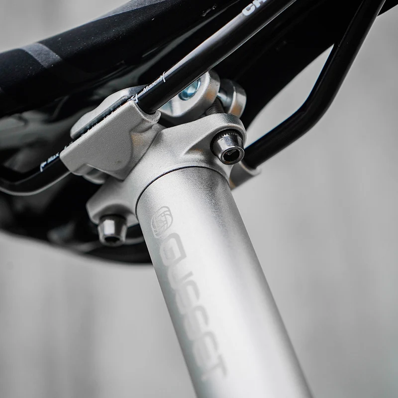 Gusset Lofty Silver 30.9mm Bike Seatpost