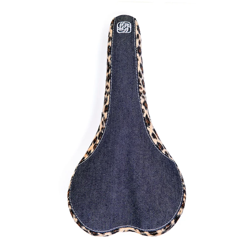 Gusset R-Series Denim/Leopard Bike Saddle