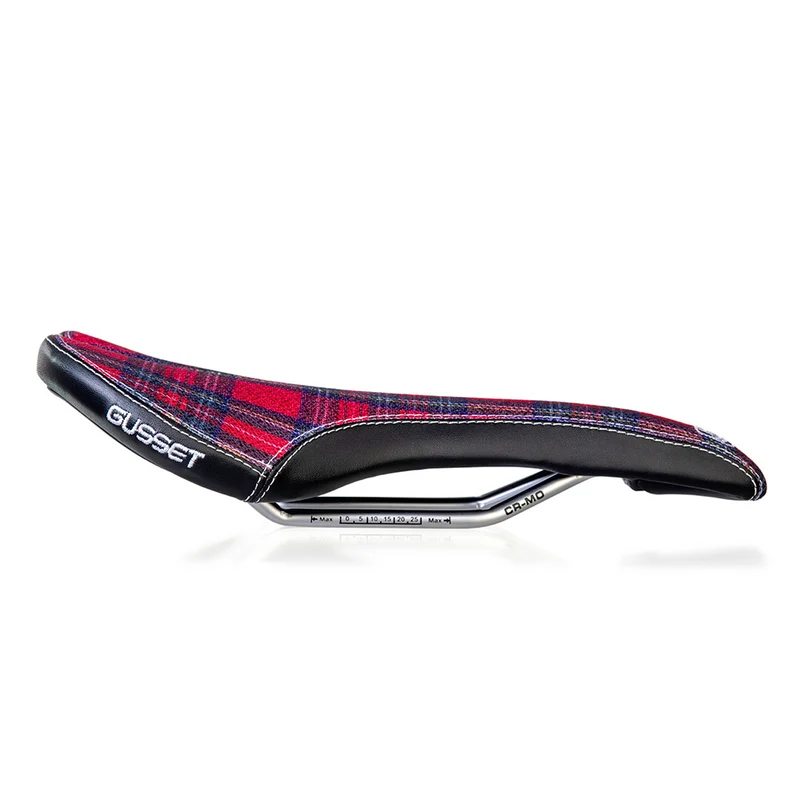 Gusset R-Series Tartan Bike Saddle