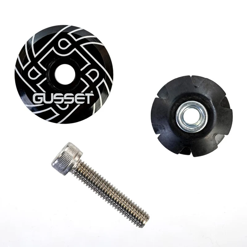 Gusset Head-Boy Ahead Bike Headset Top Cap and Star Nut