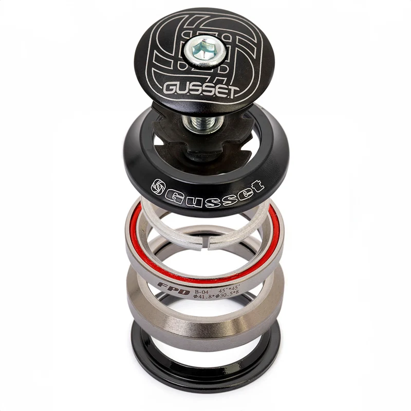 Gusset Integrated Bike Headset 1 1/8 Inch 42mm Campag Fit