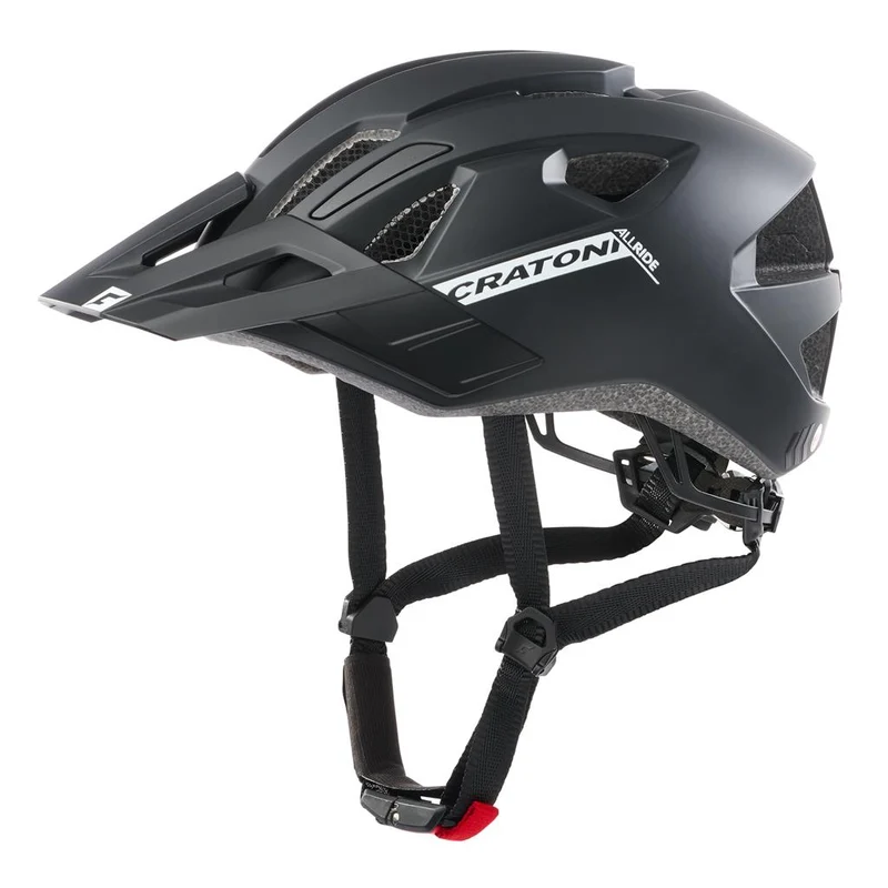Cratoni Fahrradhelm AllRide (MTB) schwarz matt, Gr. Uni (53-59cm)
