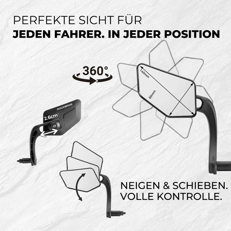 Fahrradspiegel HD Sicherer Fahrrad Rückspiegel für Lenke