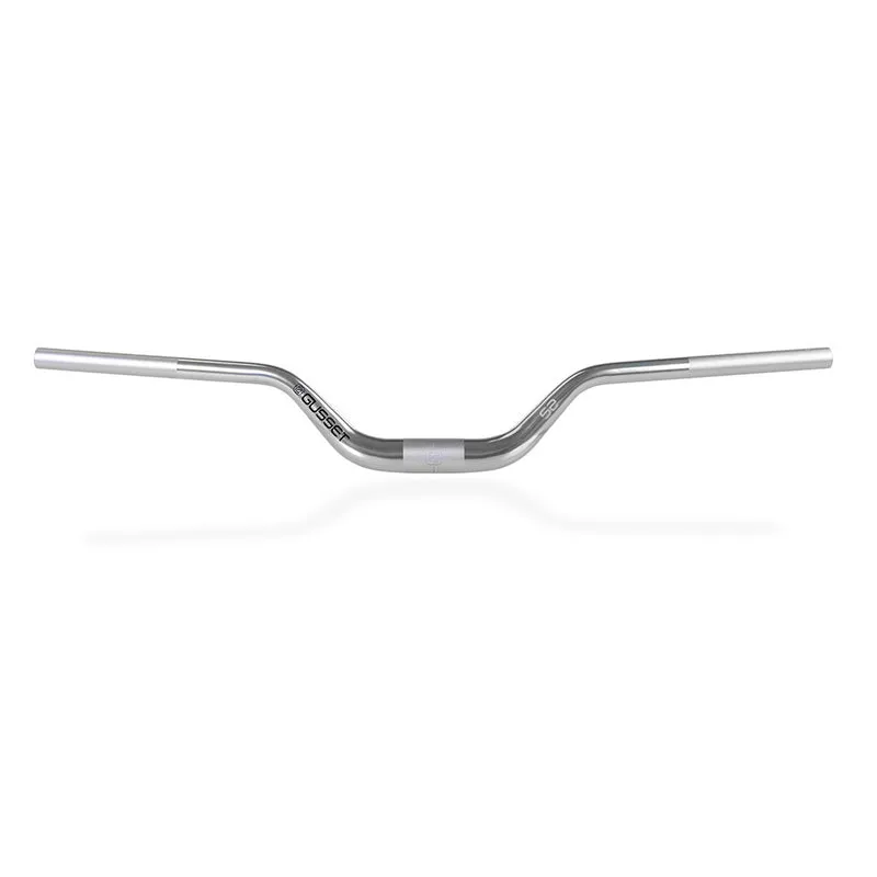 Gusset S2 Riser Handlebar Silver 35mm Clamp