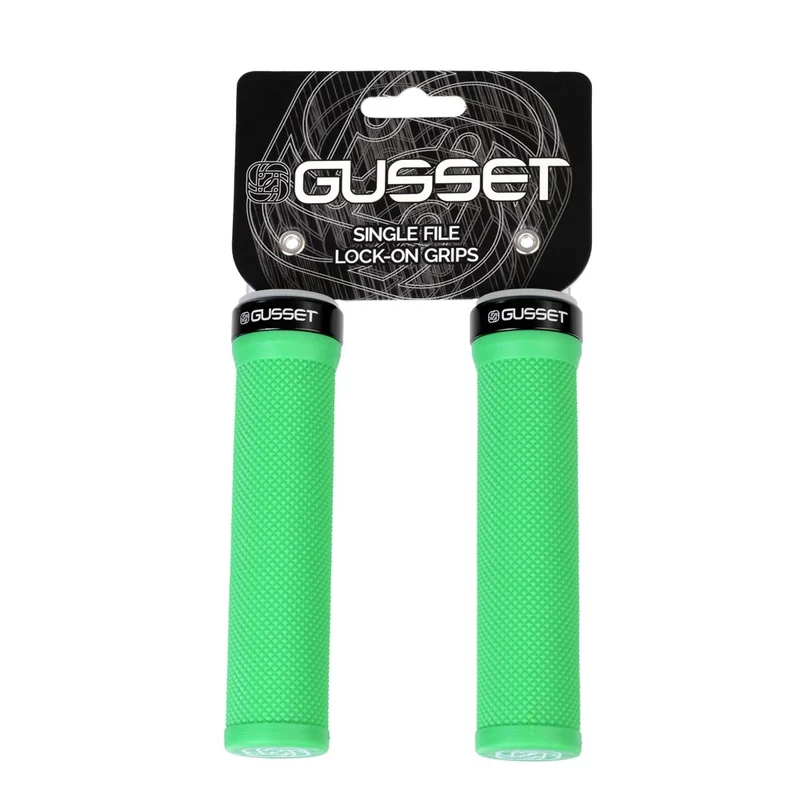 Gusset Single File Lock-On Bike Handlebar Grips