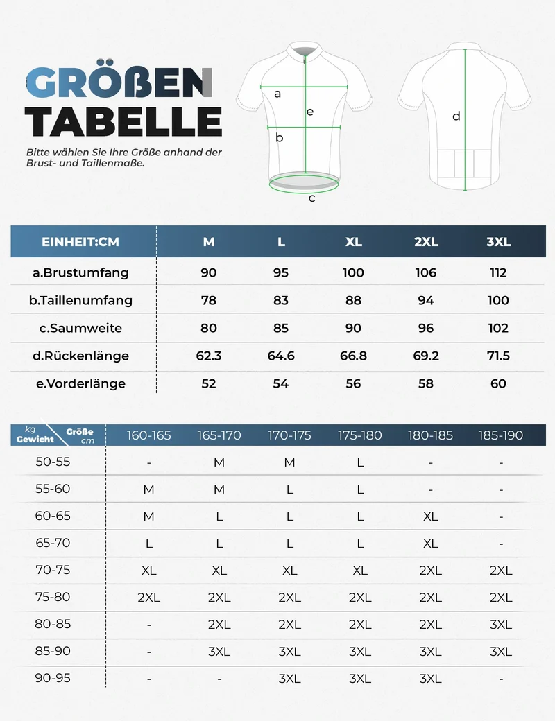 Herren Kurzarm Fahrradtrikot – 3D-Ergonomisches Design