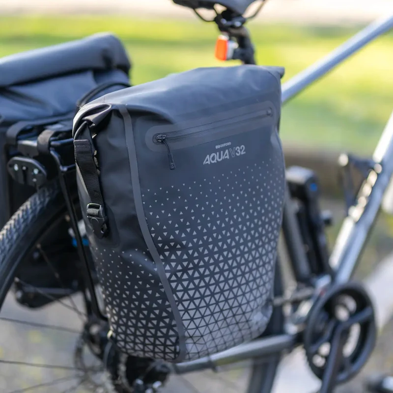 Oxford Aqua V 32 Extreme Visibility Double Rear Bike Pannier Bags