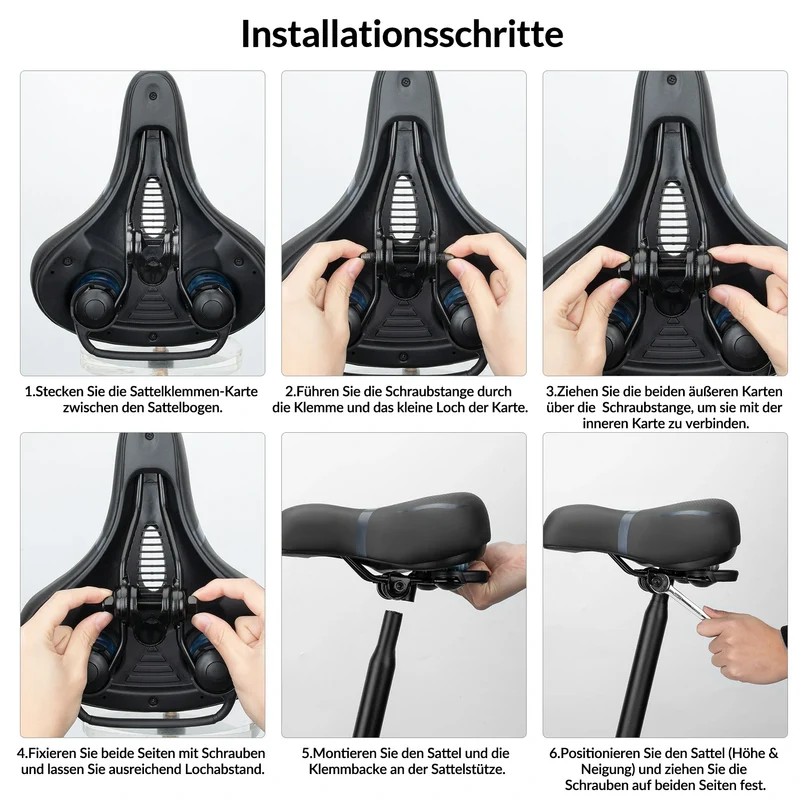 Ergonomischer Fahrradsattel Weich & Atmungsaktiv