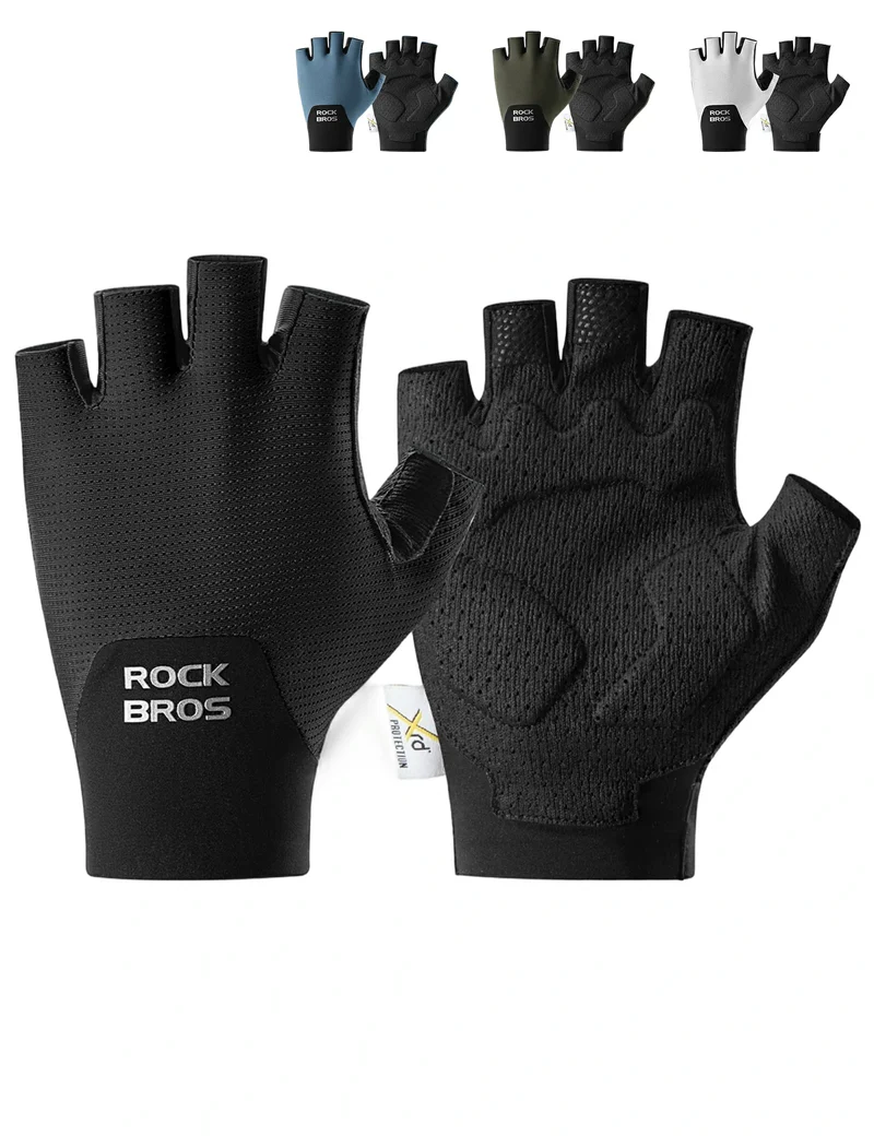 Halbfinger Fahrradhandschuhe mit PORON XRD Polster