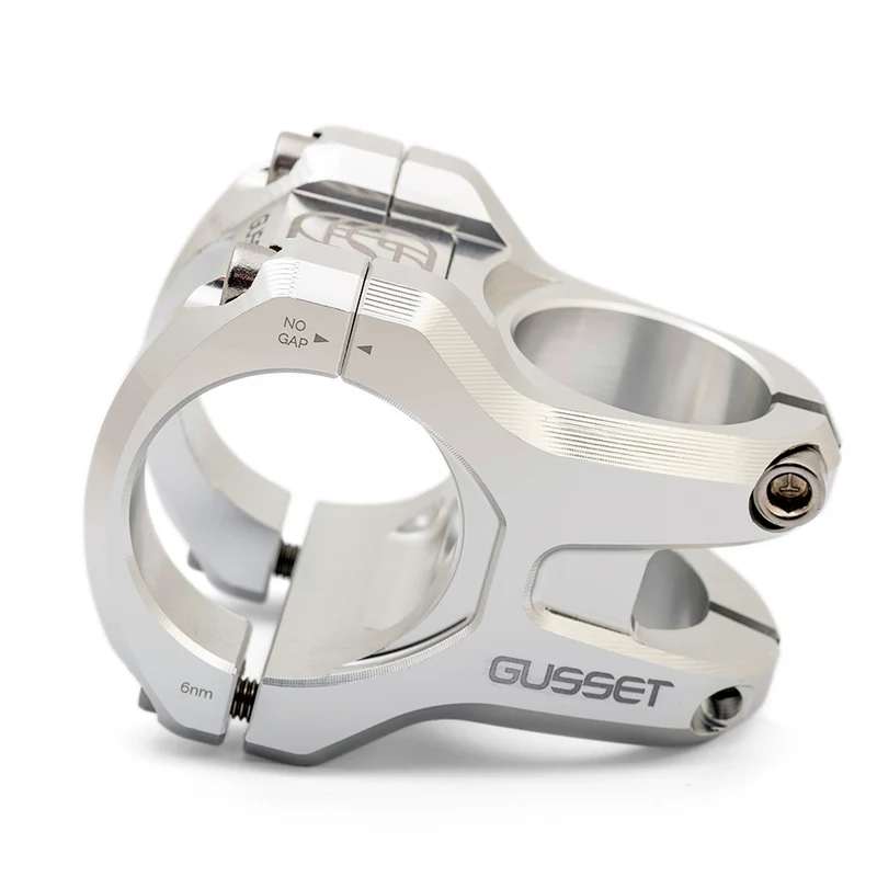Gusset TS 35mm Silver Bike Stem
