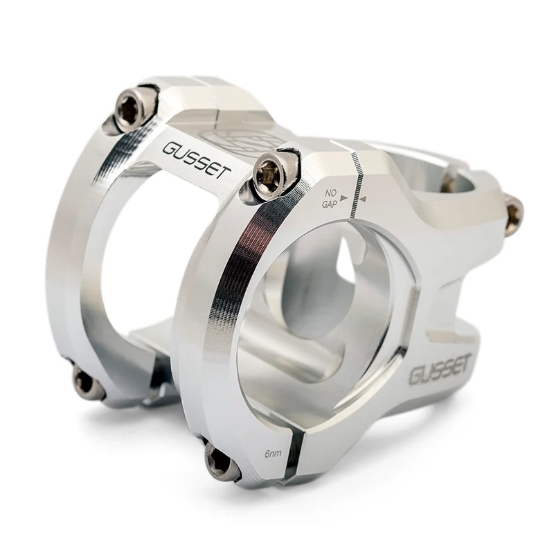Gusset TS 35mm Silver Bike Stem