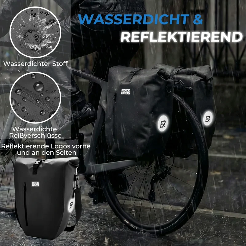 15L-20L Fahrrad Gepäckträgertasche 3-in-1