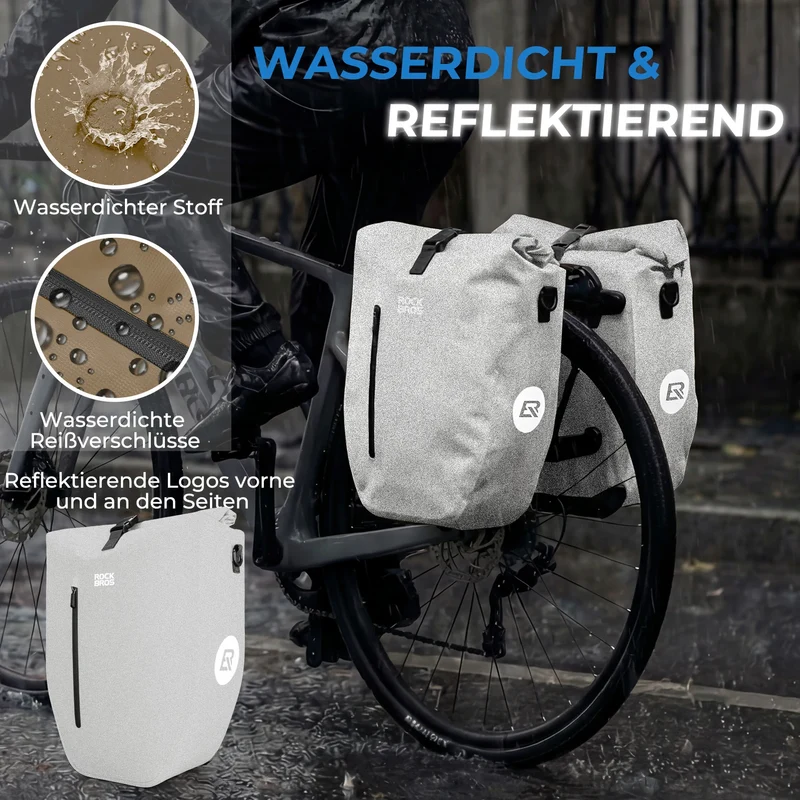 15L-20L Fahrrad Gepäckträgertasche 3-in-1