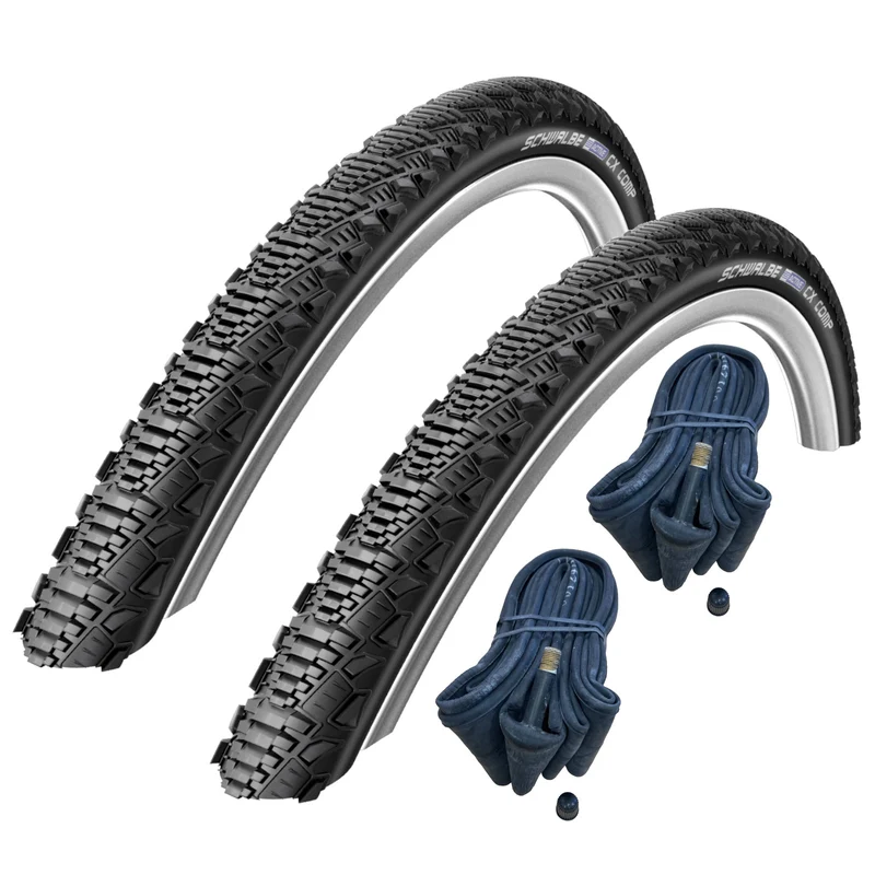 Schwalbe CX Comp 26 x 2.00" Tyres and Schrader Tubes