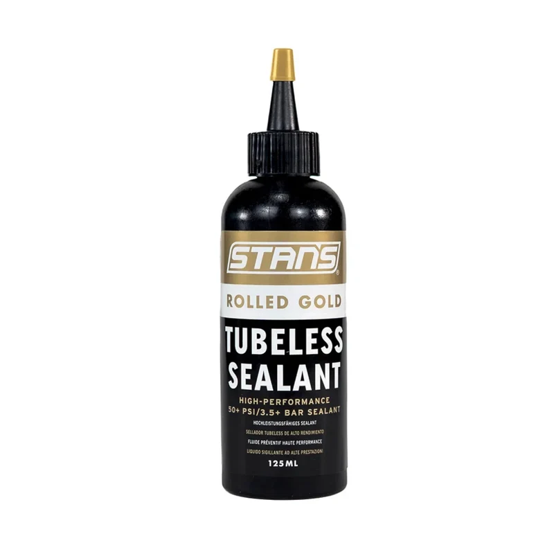 Stans NoTubes Rolled Gold Tubeless Tyre Sealant for Road and Gravel Bikes - 125ml Bottle