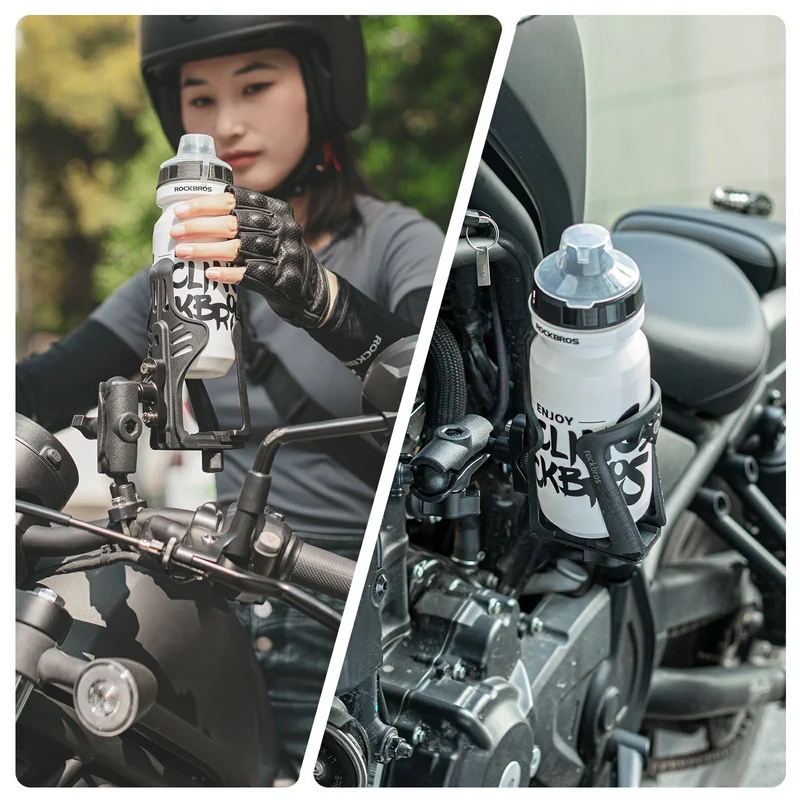 Flaschenhalter Fahrrad, Motorrad Flaschenhalter mit 360 Grad