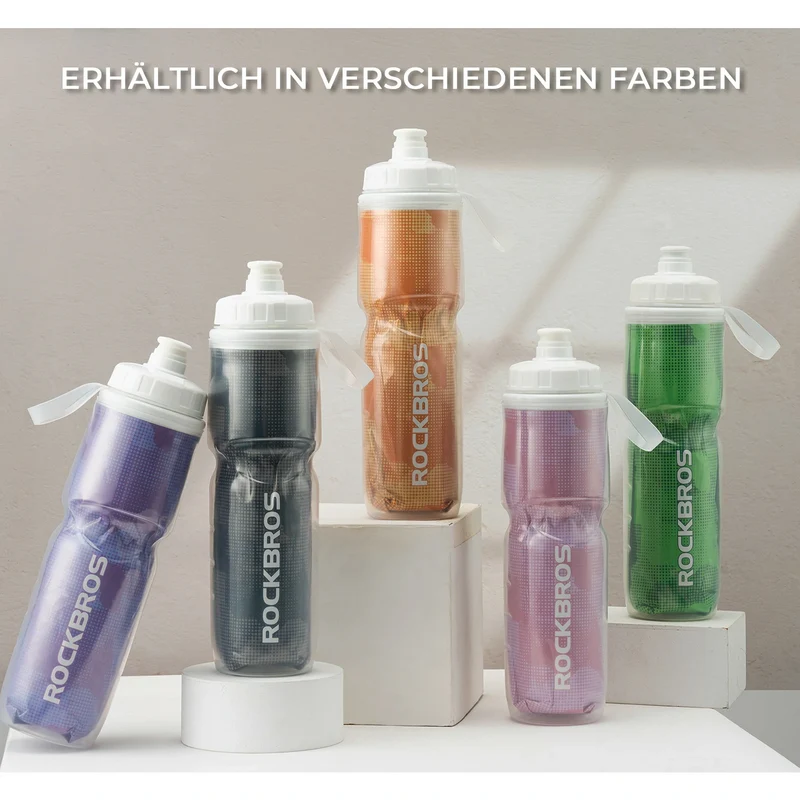 Fahrrad Trinkflasche 670ML Drückbare