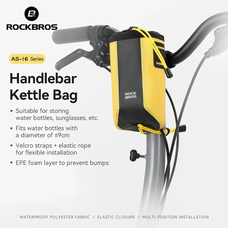 100% Wasserdichte Lenkertasche für Trinkflaschen 1L - AS-162