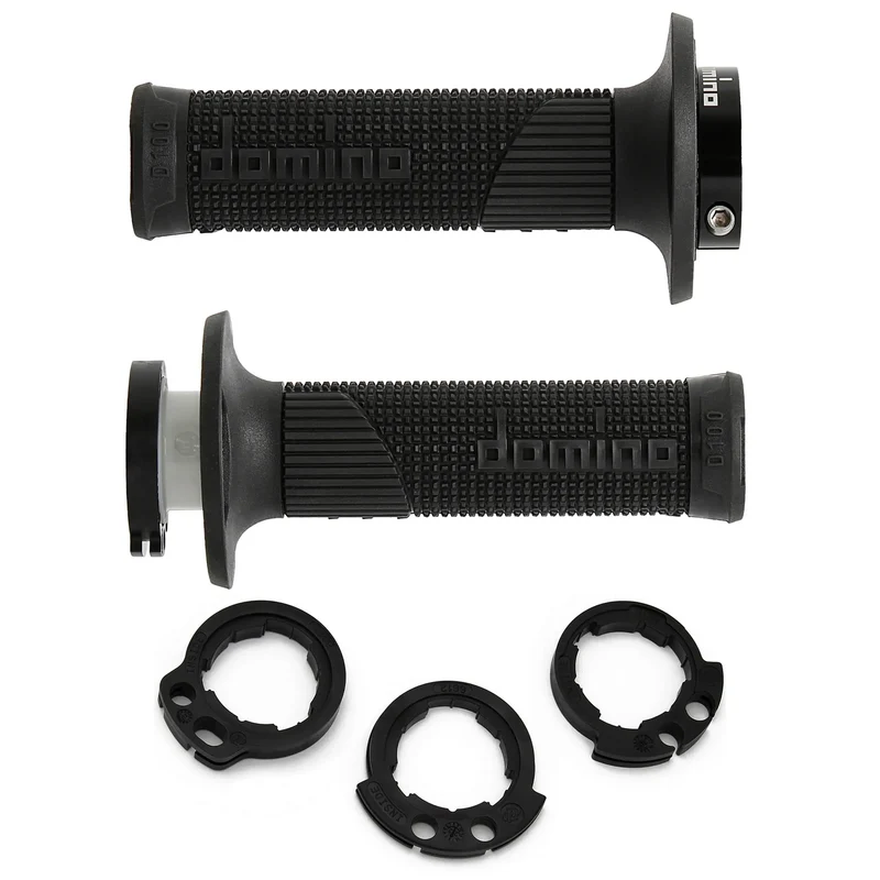 Griffgummi Paar Domino D-Lock D100, für 2 Kabel Gaszug, Länge 125/130 mm