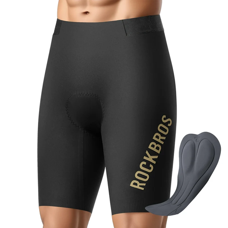 Fahrradhose Kurz Herren, Gepolstert 3D Schnitt Radlerhose