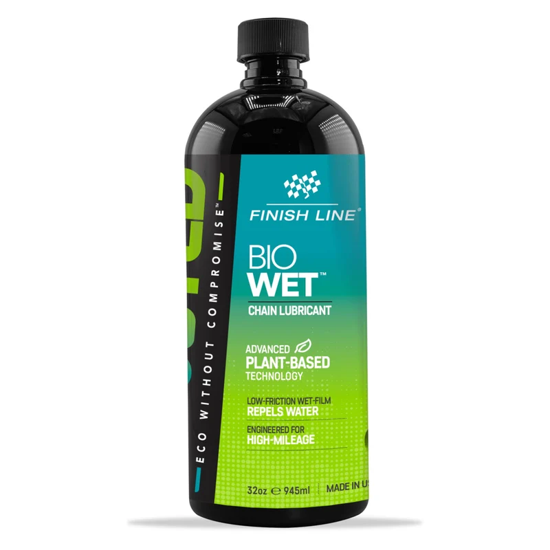 Finish Line BOOSTED Bio Wet Chain Lubricant Plant-Based 32oz / 946ml Bottle