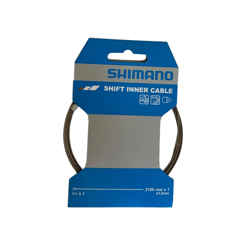 Shimano Stainless Steel MTB / Road Bike Inner Cable 1.2 x 2100mm Single