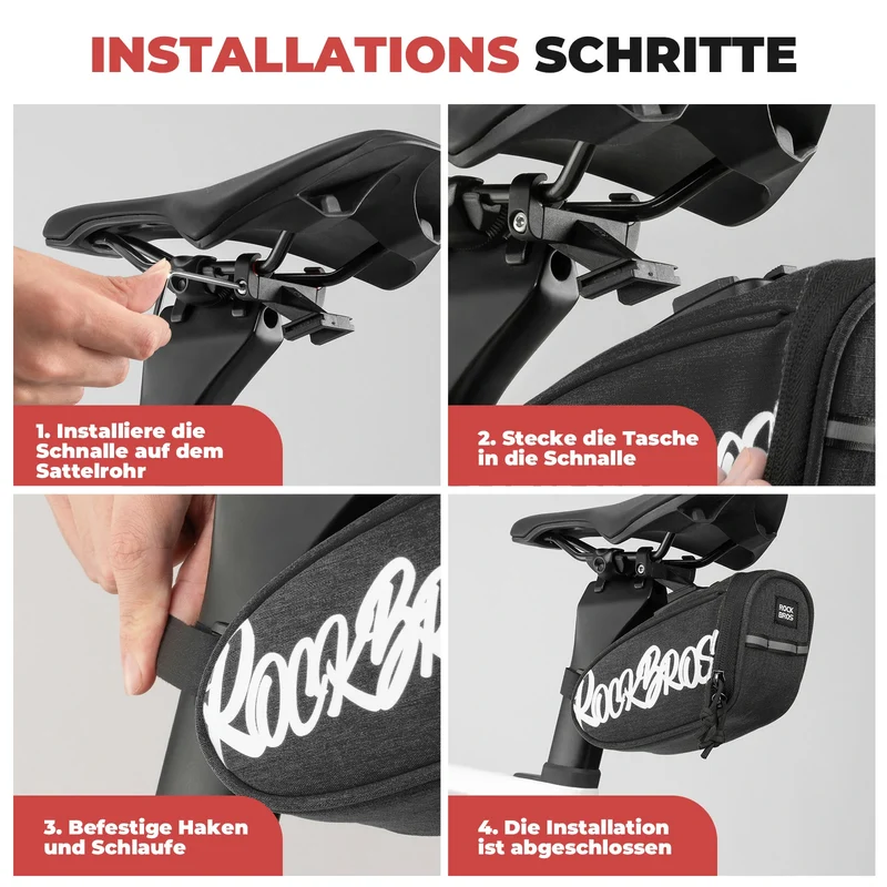 Fahrrad Satteltasche Tragbare Satteltasche 0,8L