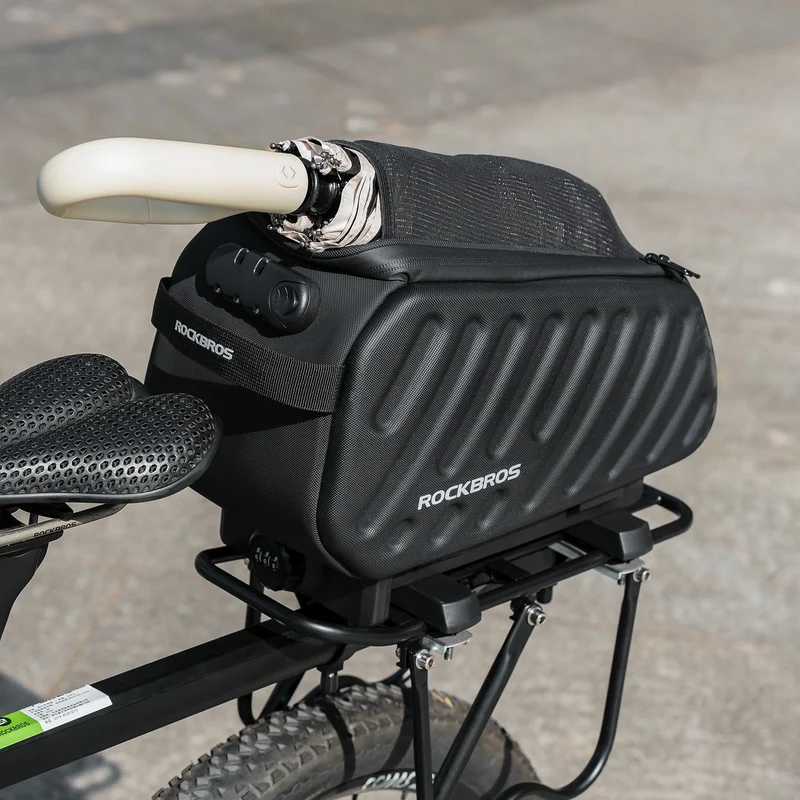 Fahrrad Gepäckträgertasche 7,5L mit doppelt gesichertem Zahlenschloss