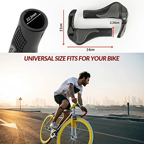 Fahrrad Griffe Lenkergriffe Ergonomisch Fahrradlenkergriffe 1 Paar Rutschfester für 22,2 mm MTB Griffe