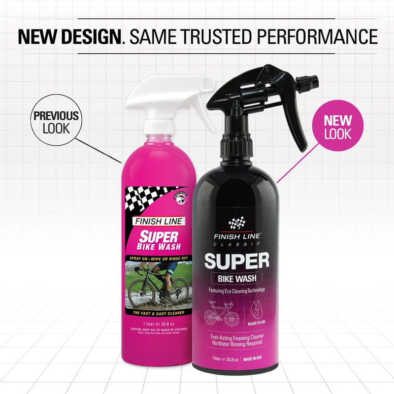 Finish Line Super Bike Wash Bike Spray On Wipe Off Cleaner 1 Litre