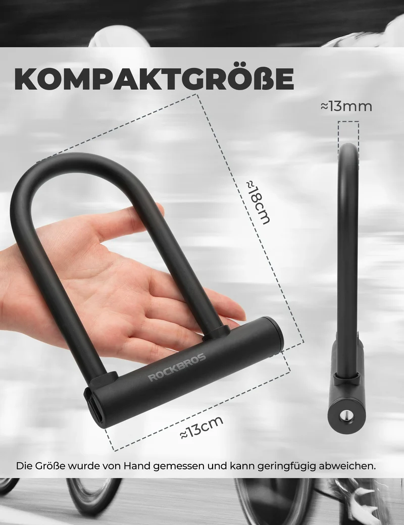 Bügelschloss Fahrradschloss Hohe Sicherheit Schlösser Wasserdicht