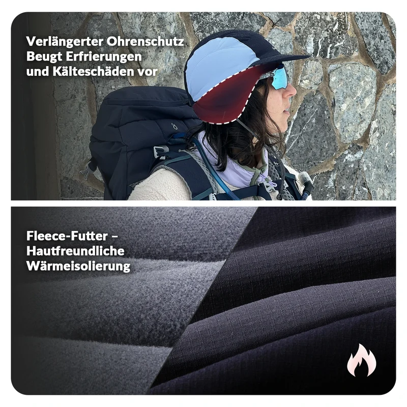 Outdoor Cap Fleece Sonnenschutz Kappen Winddichte Mütze Winter