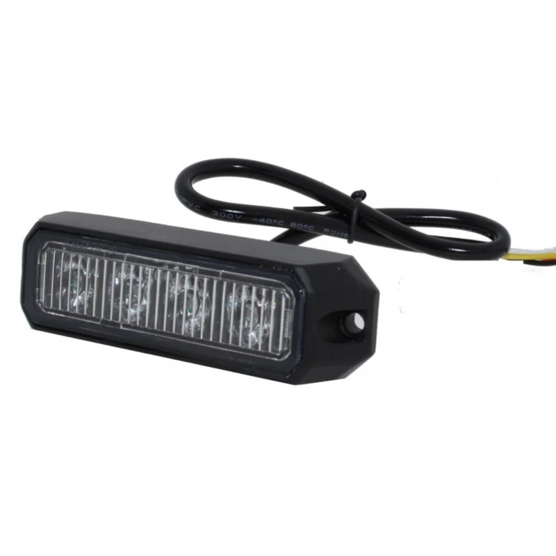 Blaue Warnleuchte mit Blitzlicht / 4 LEDs