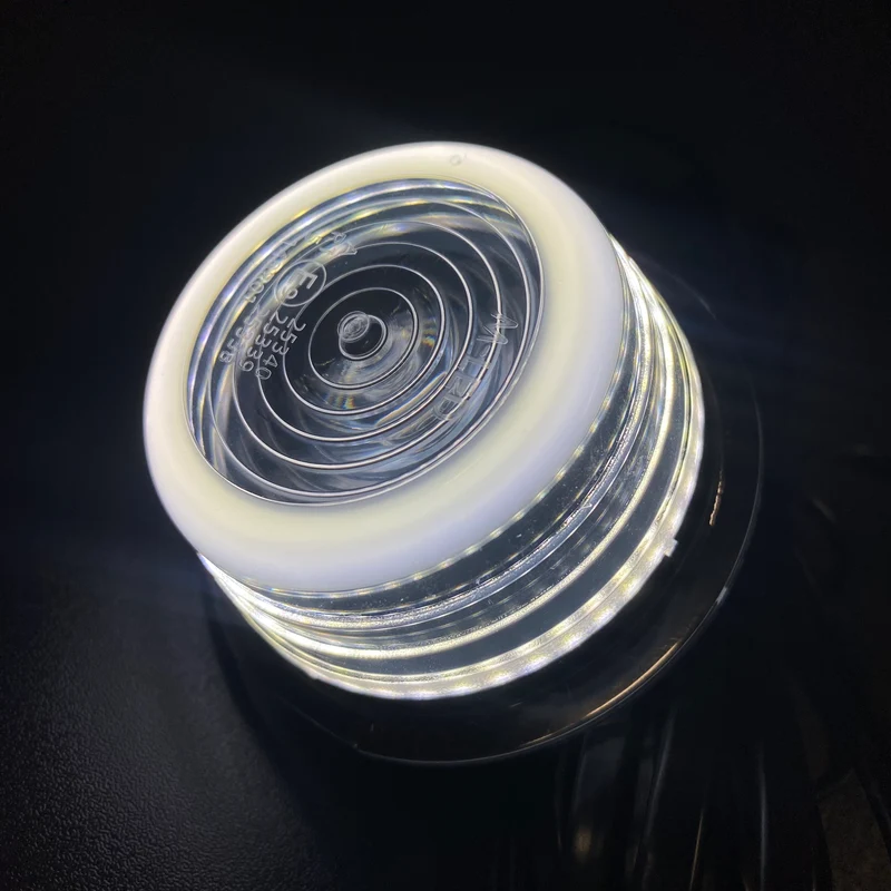 Dänisches Halo-Licht – Zweifarbig Bernstein/Weiß